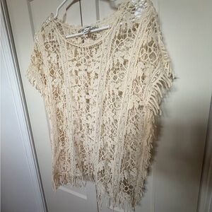 Cato Cream Crochet Top